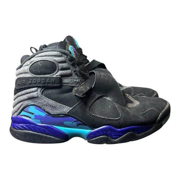 Nike Air Jordan 8 Retro Aqua Playoff Sz 9.5 Mens Shoe Black Reimagined Cement main image 7